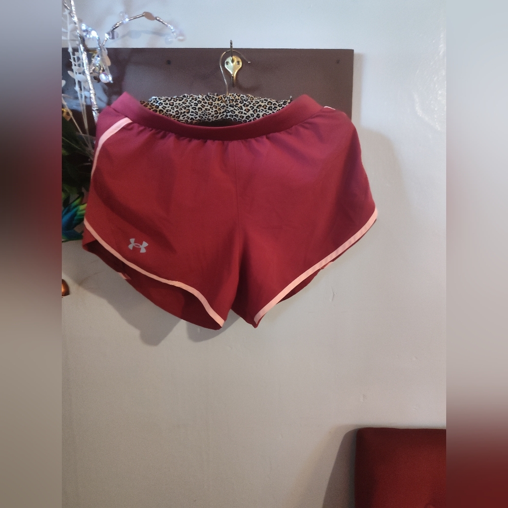 Under Armour Women's Burgundy Athletic Shorts